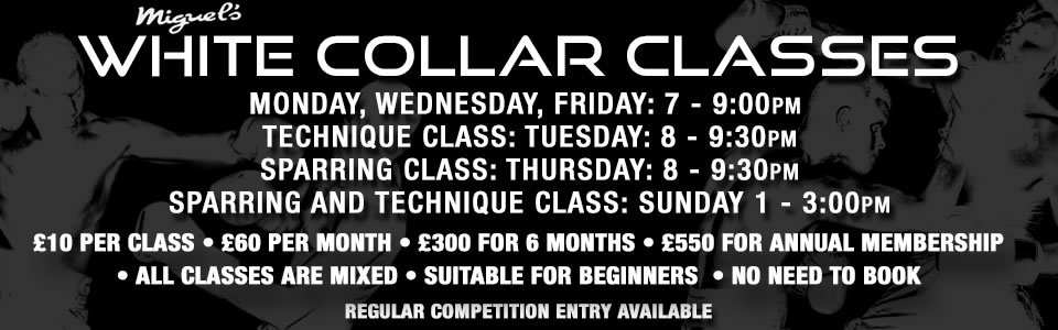 miguels white collar boxing classes south london